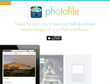 Tablet Screenshot of photofileapp.com